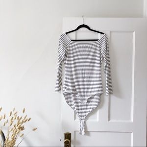 Madewell Stripped Bodysuit
